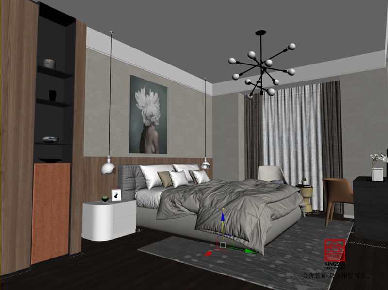 榮盛華府178現(xiàn)代風格效果圖