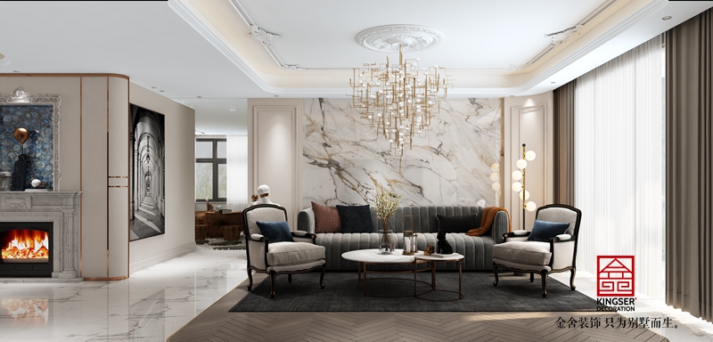 榮盛華府200現(xiàn)代輕奢風(fēng)格效果圖