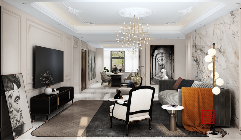 榮盛華府200現(xiàn)代輕奢風(fēng)格效果圖