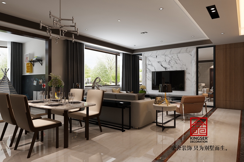 國賓壹號160平米現(xiàn)代風格設計效果圖