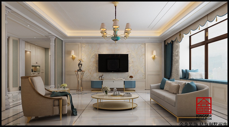 榮盛華府237美式風格效果圖