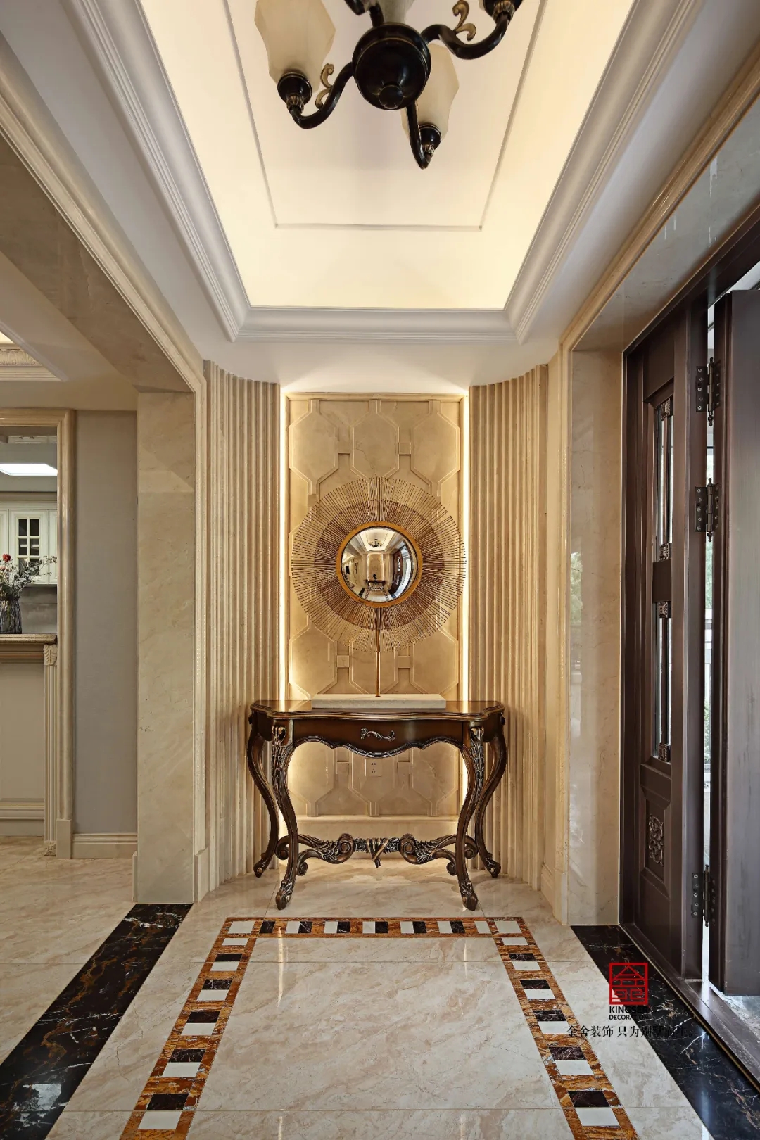 金舍裝飾御河上院220平歐式風格實景作品