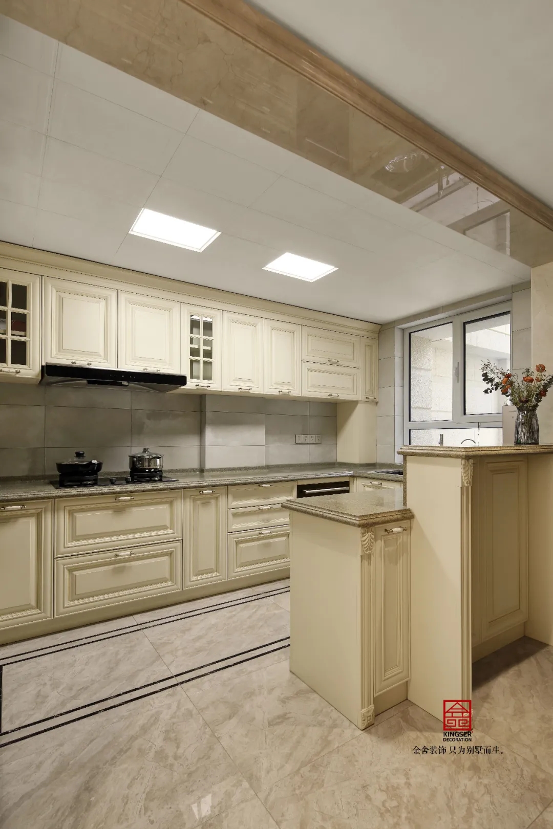 金舍裝飾御河上院220平歐式風格實景作品