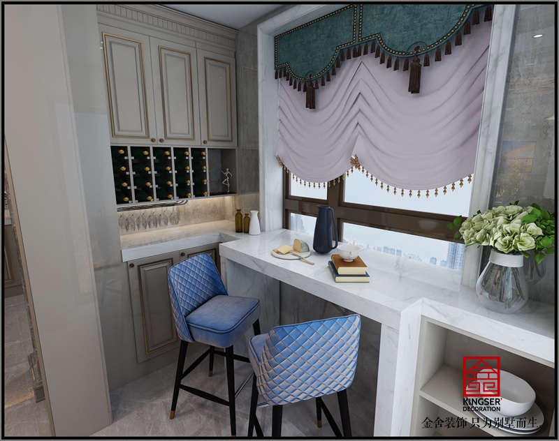 中冶德賢公館160輕奢風(fēng)格效果圖