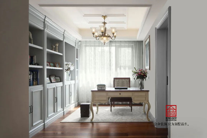 榮盛華府185㎡美式風(fēng)格裝修實景圖案例