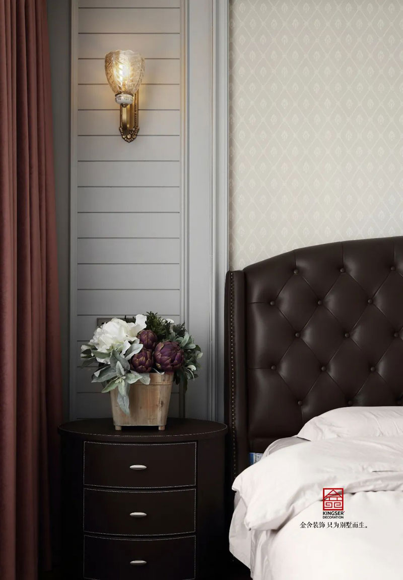 榮盛華府185㎡美式風(fēng)格裝修實景圖案例