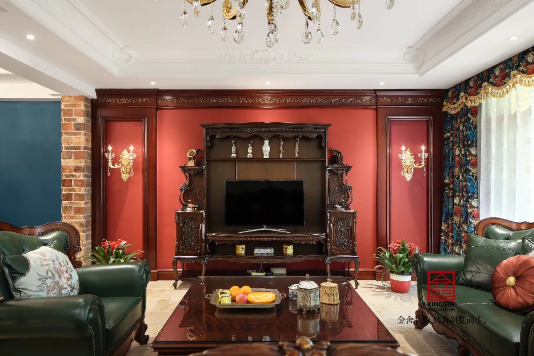 金舍裝飾上山間400平美式風(fēng)格實景作品