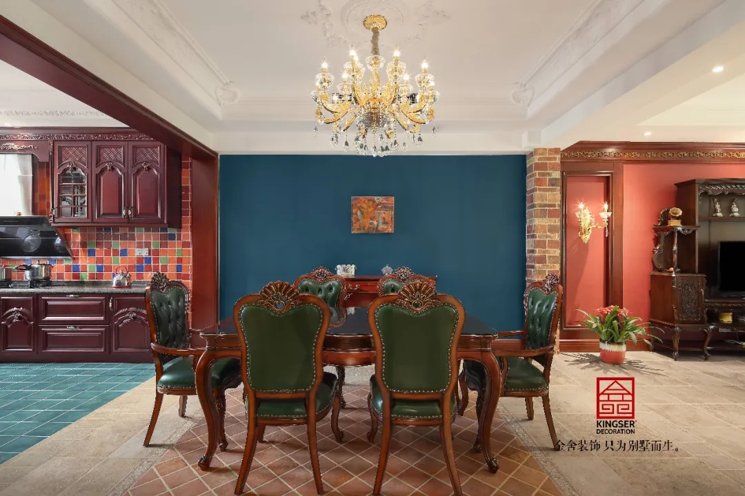 金舍裝飾上山間400平美式風(fēng)格實景作品