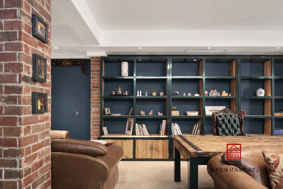 金舍裝飾上山間400平美式風(fēng)格實景作品