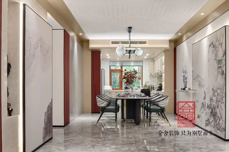 唐宮原著樣板間400平米中式風(fēng)格裝修實景圖