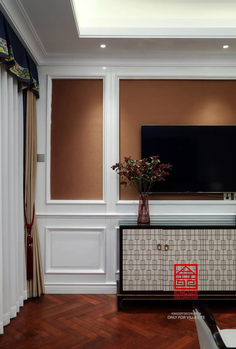 原河名墅600㎡新中式風格裝修實景圖案例