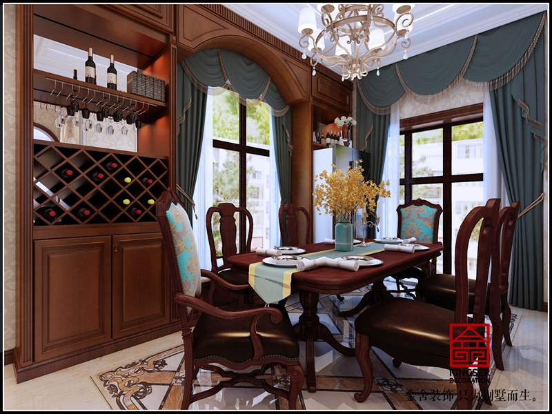 碧桂園212平美式風格效果圖