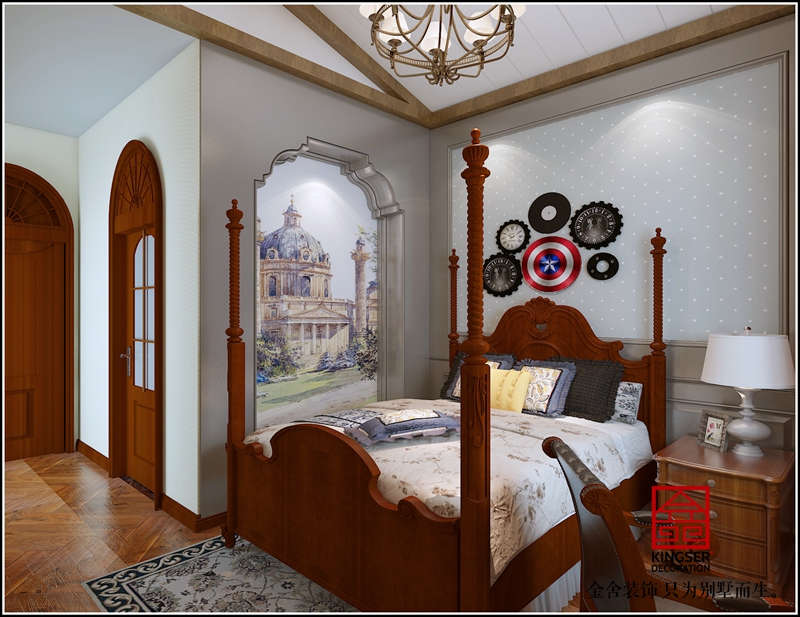 碧桂園212平美式風格效果圖