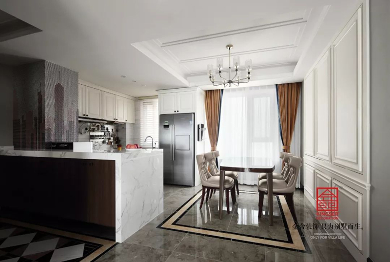 德賢公館160㎡輕奢風(fēng)格家裝設(shè)計(jì)實(shí)景圖