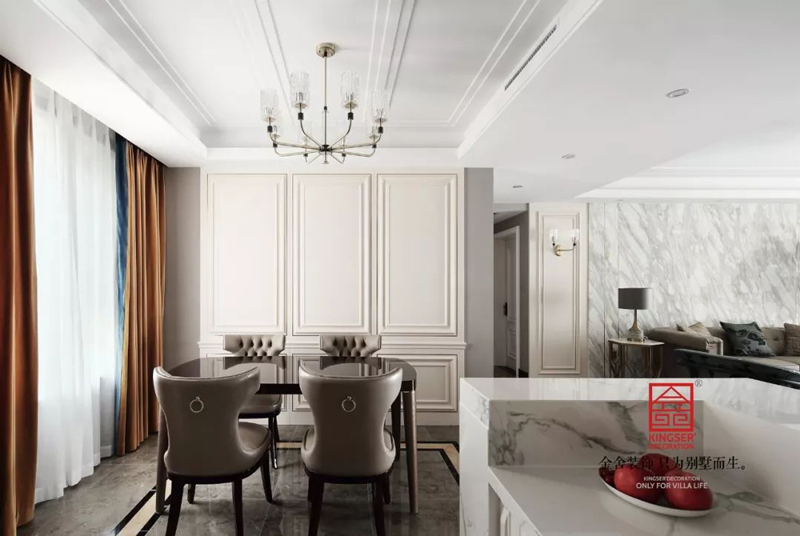 德賢公館160㎡輕奢風(fēng)格家裝設(shè)計(jì)實(shí)景圖