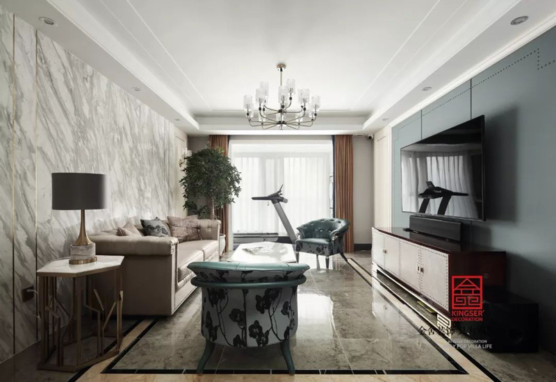 德賢公館160㎡輕奢風(fēng)格家裝設(shè)計(jì)實(shí)景圖