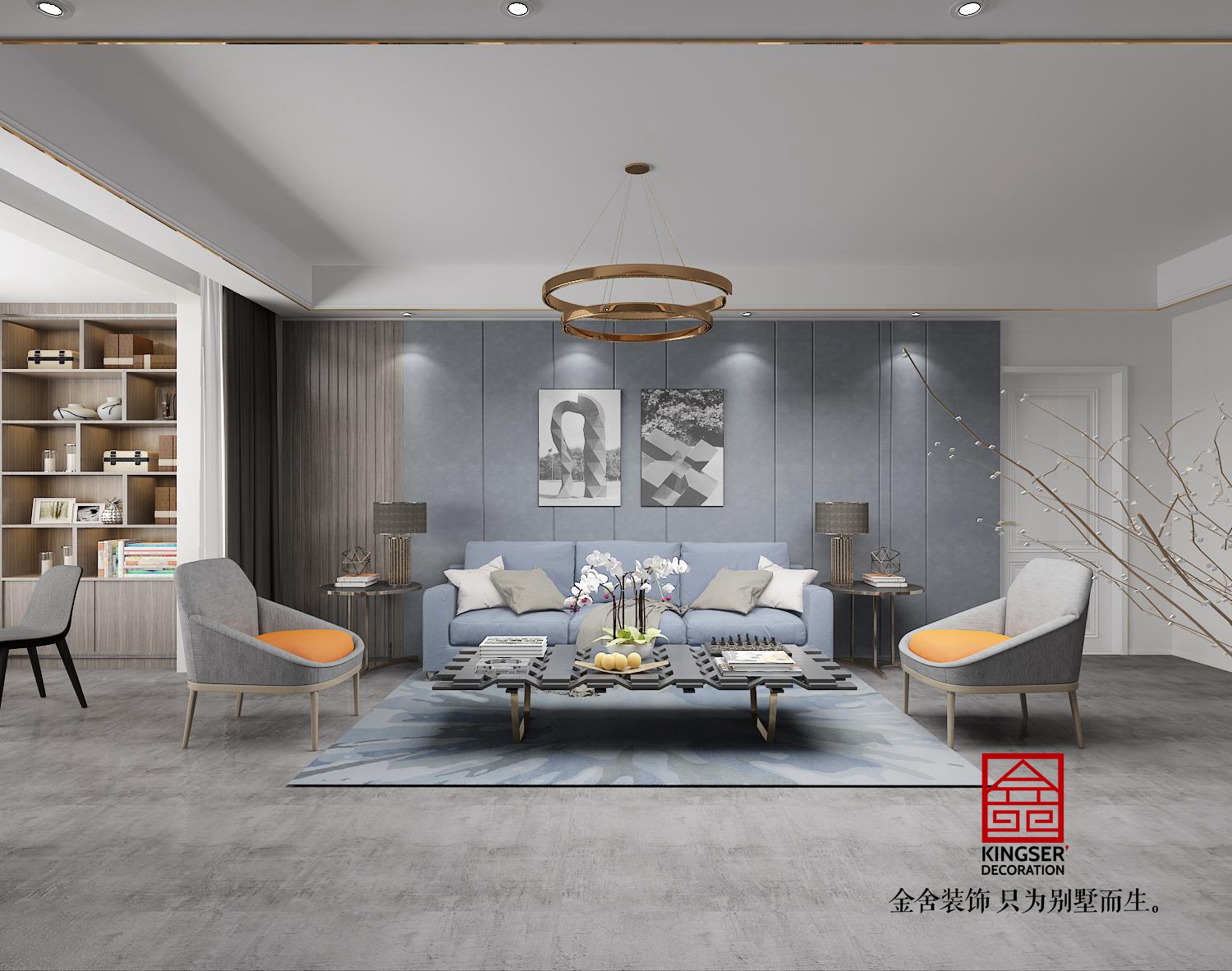 融創(chuàng)中心217平現(xiàn)代簡約風(fēng)格案例