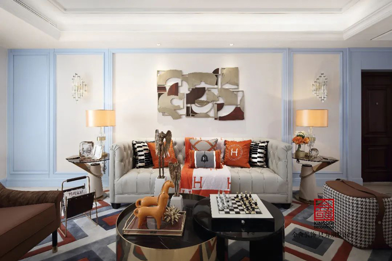 天海容天下樣板間137㎡美式風(fēng)格實(shí)景圖