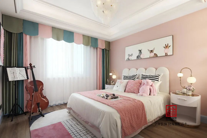 天海容天下樣板間137㎡美式風(fēng)格實(shí)景圖