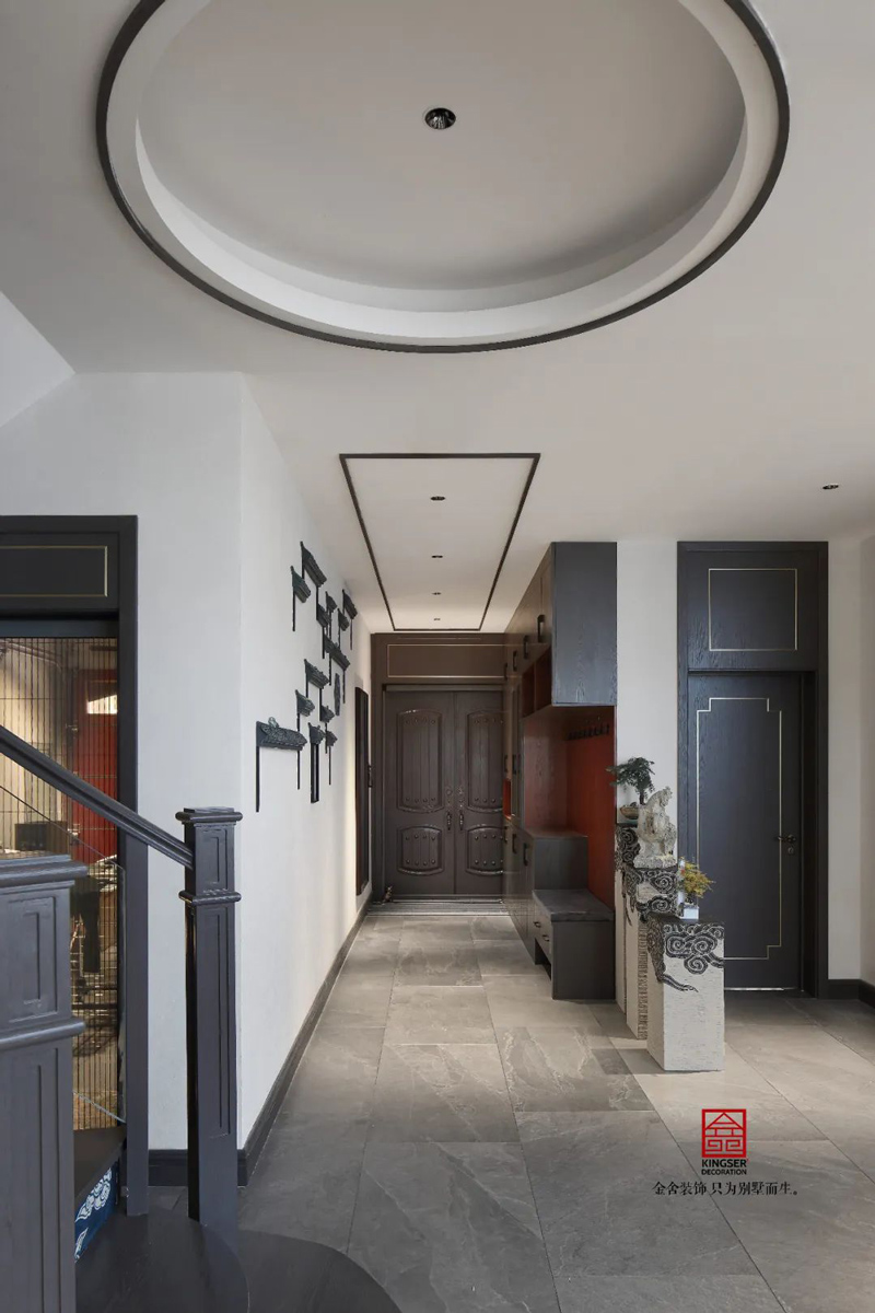 山水清音500㎡新中式風(fēng)格別墅裝修實(shí)景圖