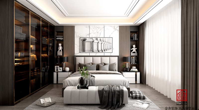 融創(chuàng)中心180平現(xiàn)代輕奢風(fēng)格案例