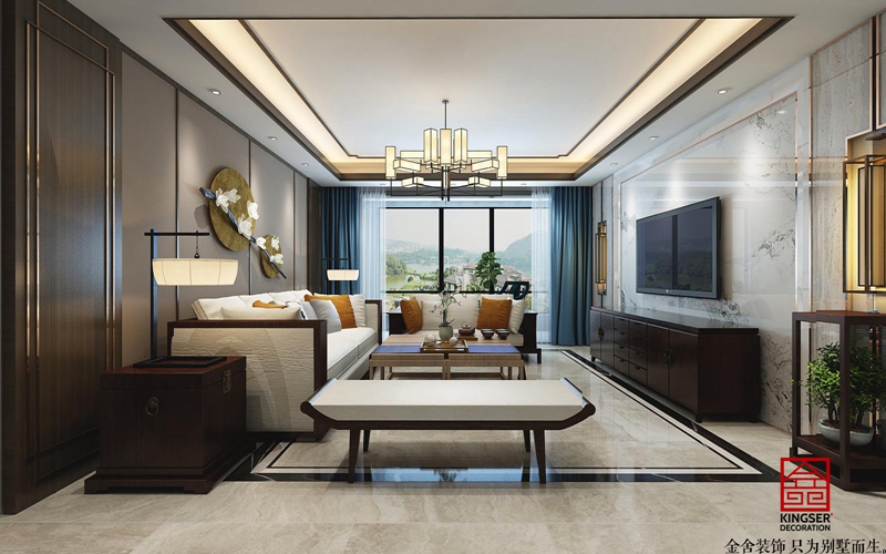 融創(chuàng)中心217平新中式風(fēng)格案例