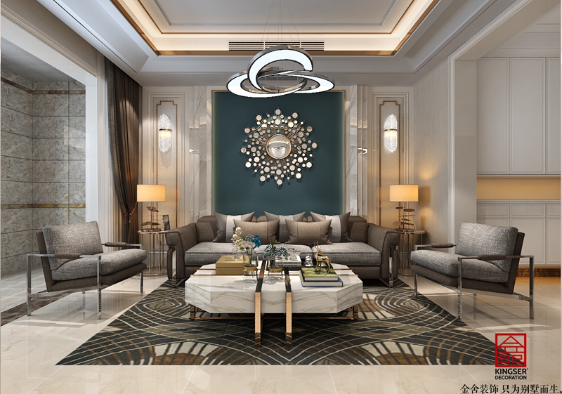融創(chuàng)中心155平現(xiàn)代輕奢風(fēng)格案例