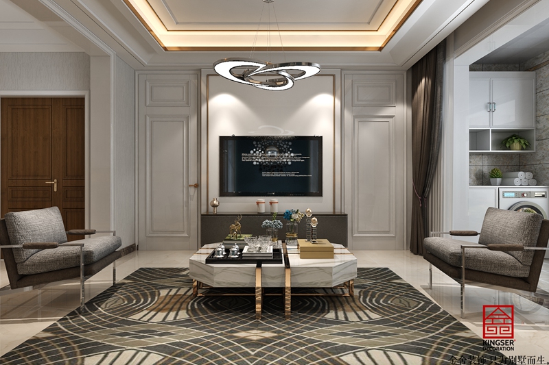 融創(chuàng)中心155平現(xiàn)代輕奢風(fēng)格案例