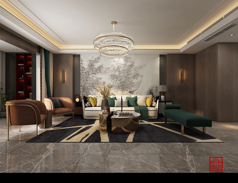 融創(chuàng)中心217平輕奢風(fēng)格案例