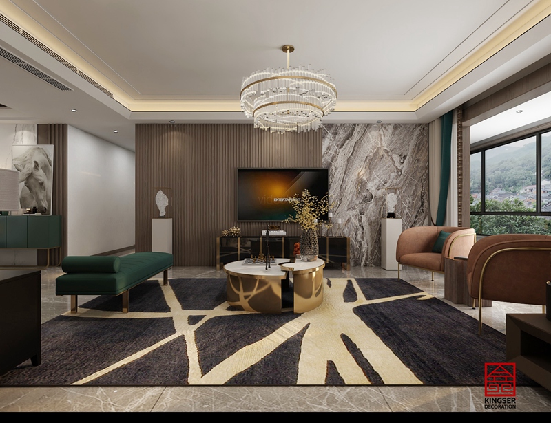 融創(chuàng)中心217平輕奢風(fēng)格案例