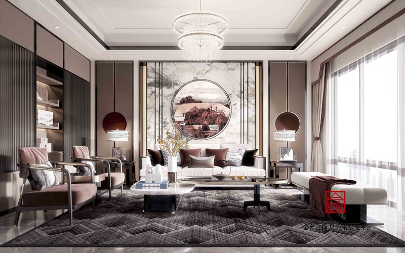 龍湖天宸原著200平中式風(fēng)格