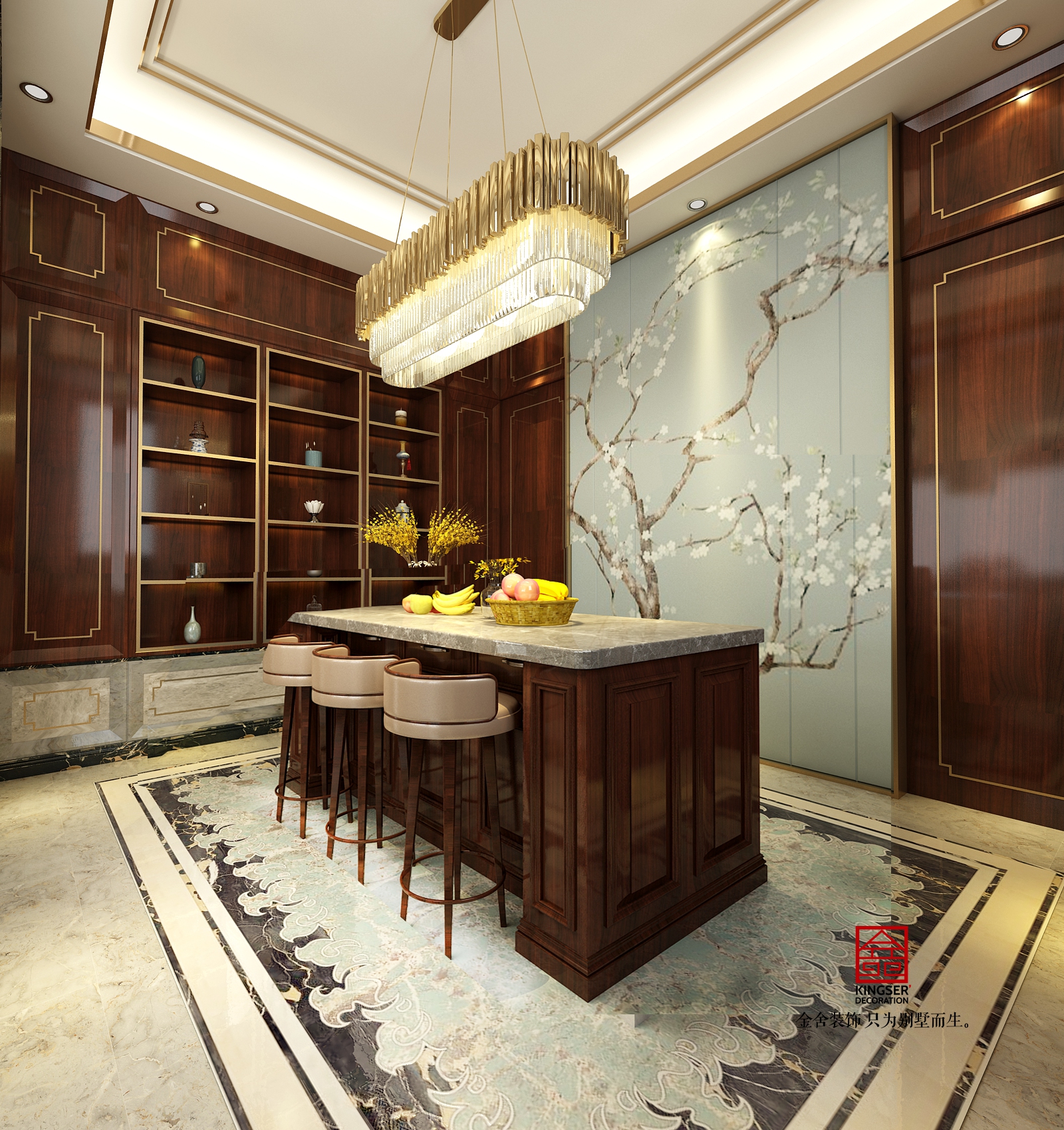 北苑800㎡別墅新中式風格設(shè)計圖