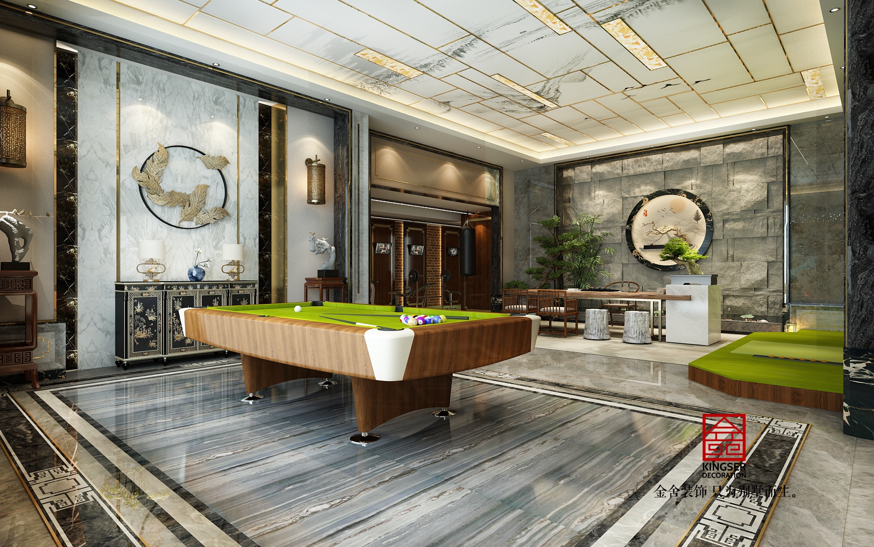 北苑800㎡別墅新中式風格設(shè)計圖