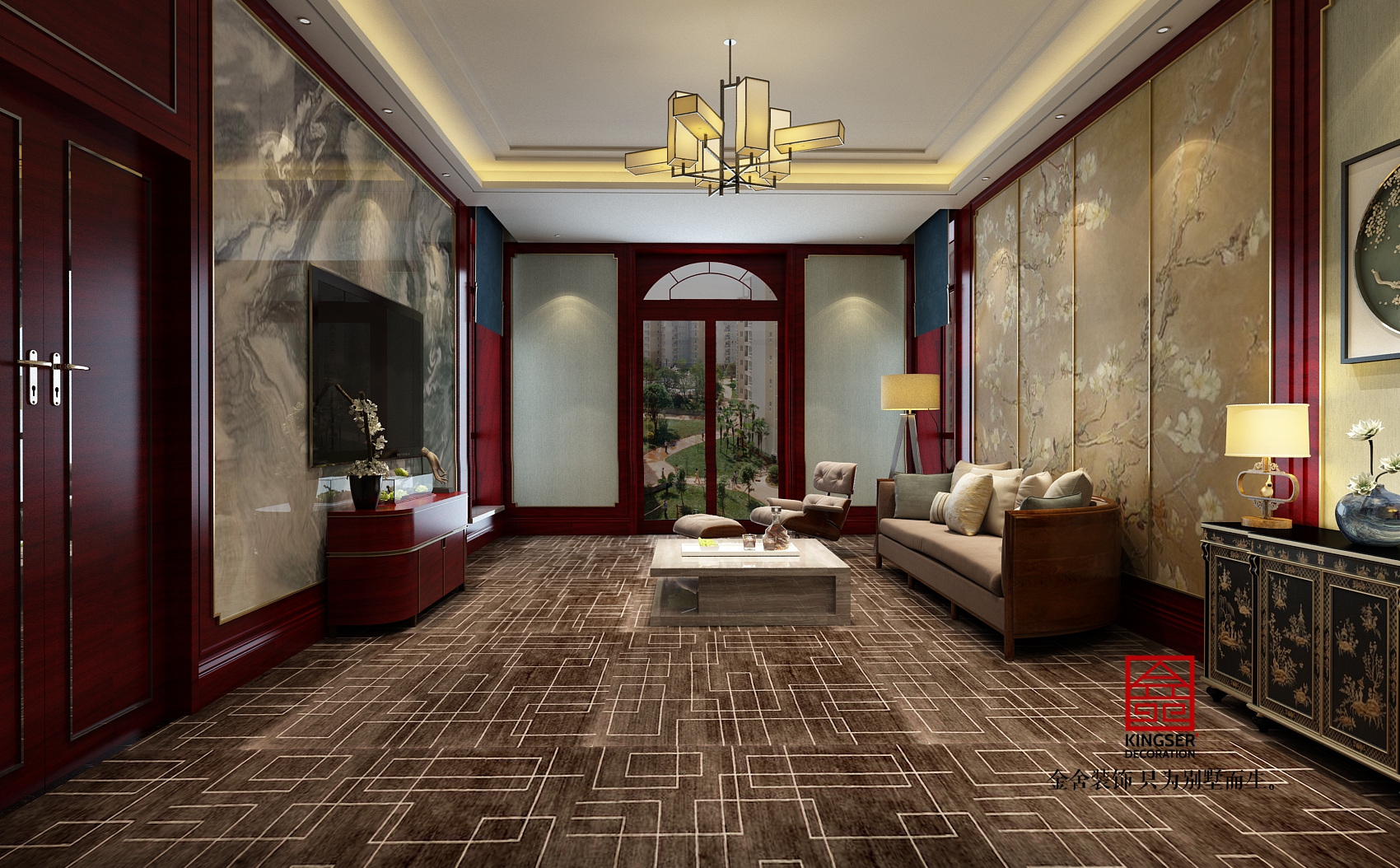 北苑800㎡別墅新中式風格設(shè)計圖