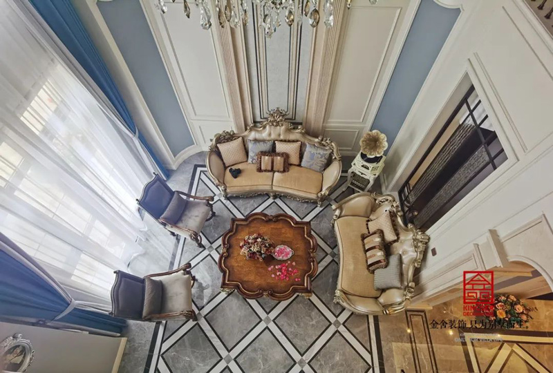 西山林語300㎡歐式風(fēng)格別墅裝修實景圖