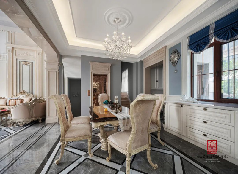 西山林語300㎡歐式風(fēng)格別墅裝修實景圖