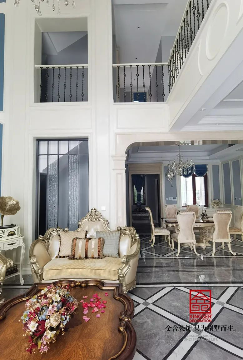 西山林語300㎡歐式風(fēng)格別墅裝修實景圖