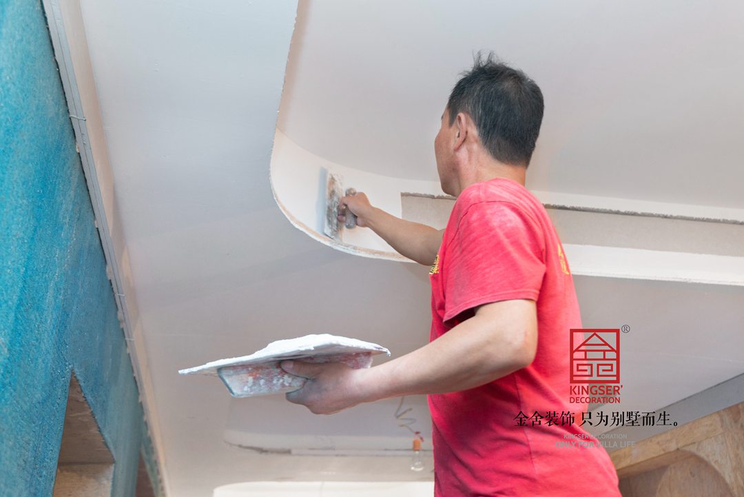 唐宮原著樣板間168平油工施工現(xiàn)場(chǎng)