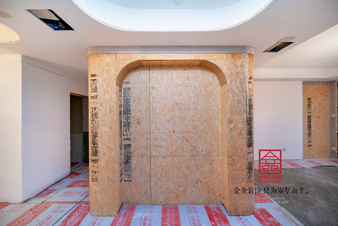 唐宮原著樣板間168平油工施工現(xiàn)場(chǎng)