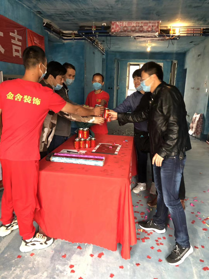 石家莊保利花園裝修施工現(xiàn)場(chǎng)