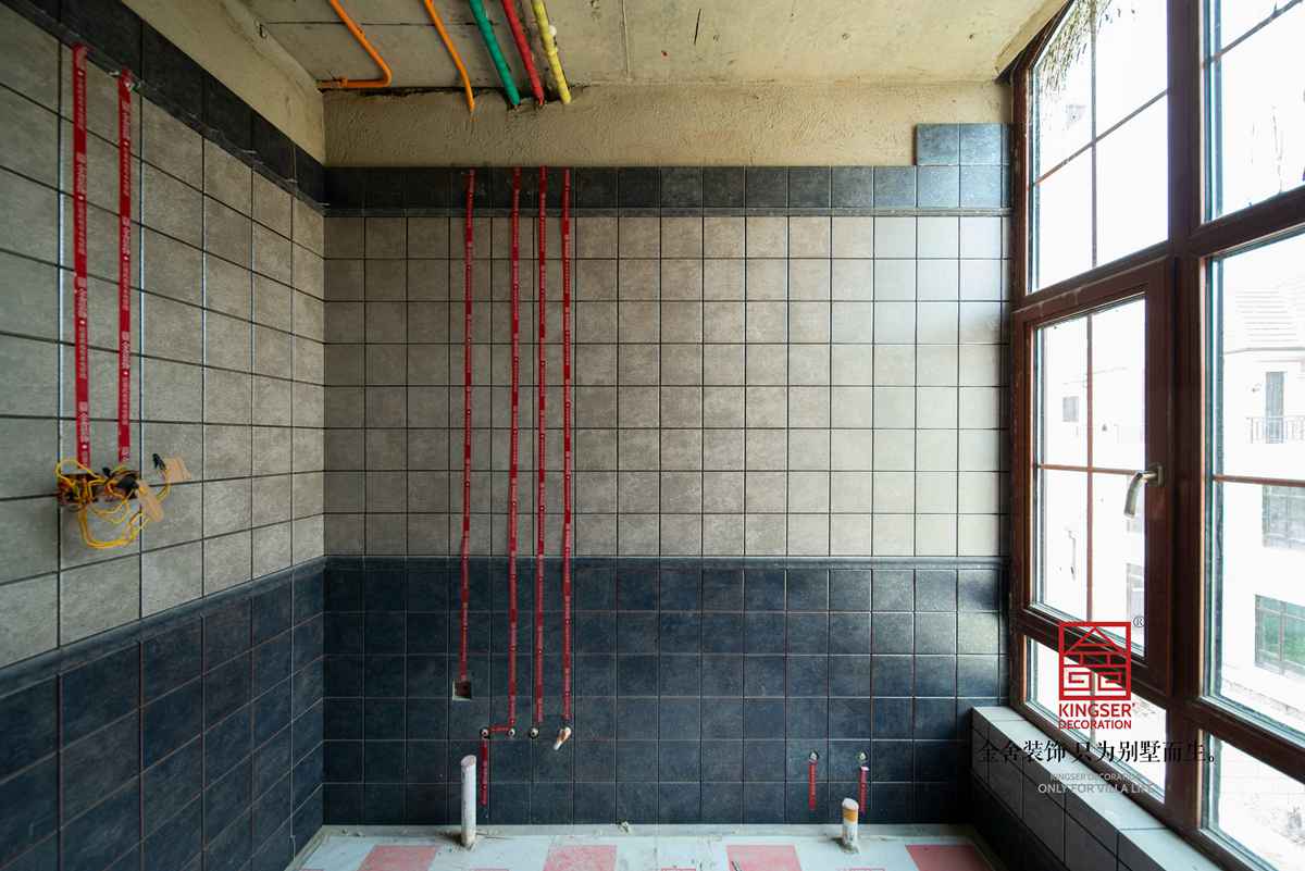 西山林語380平油工施工過程