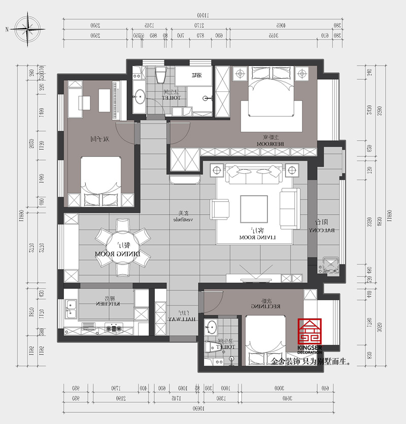 國(guó)賓壹號(hào)147平米平面布置圖