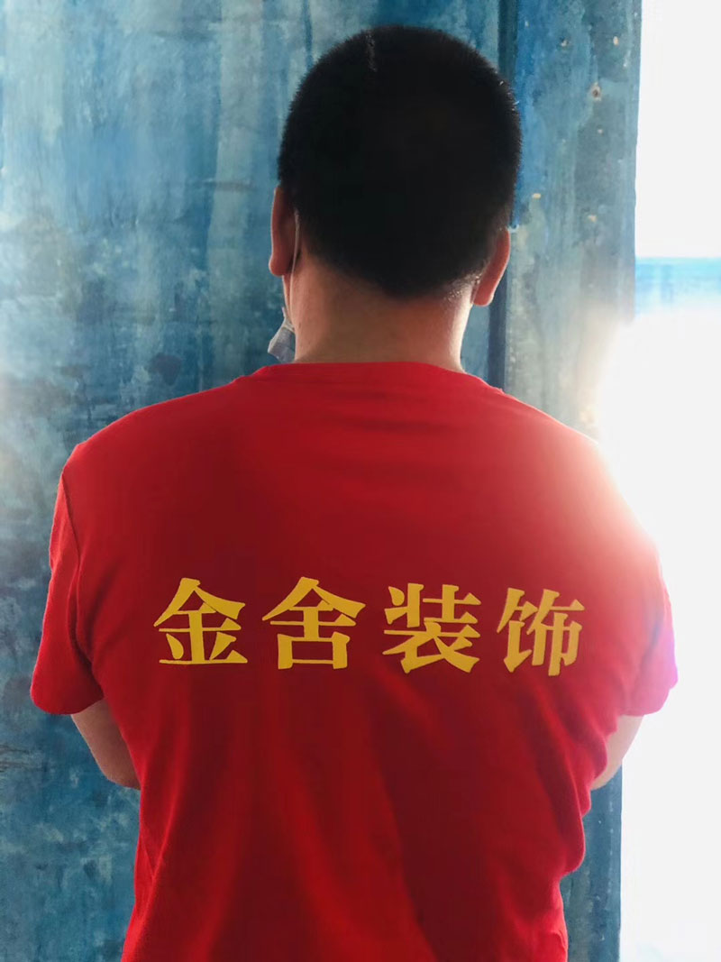 石家莊榮盛華府裝修施工現(xiàn)場