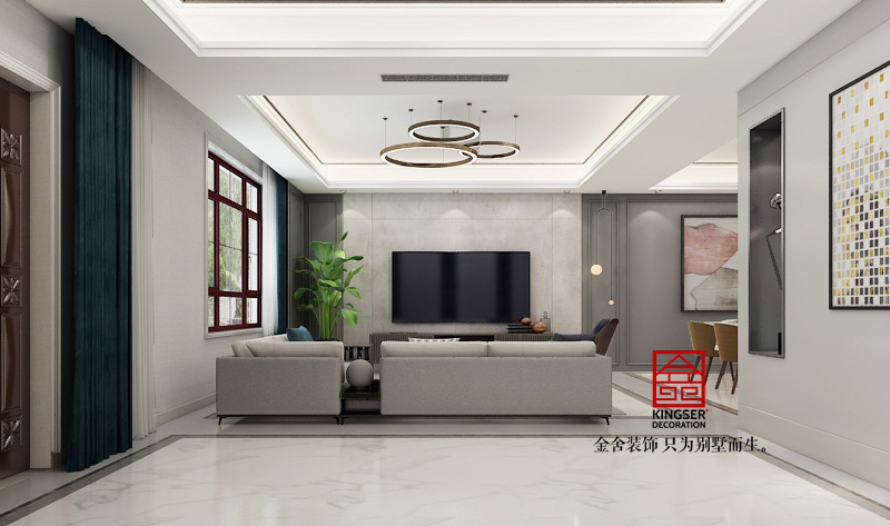 西山林語-極簡風(fēng)格-別墅裝修效果圖