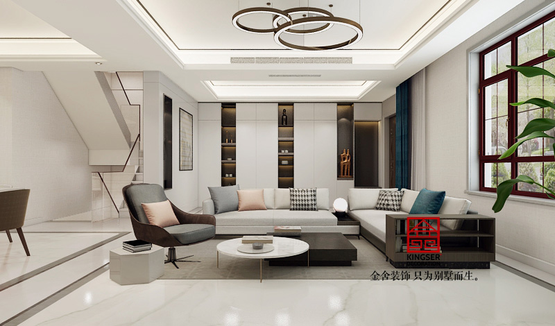 西山林語-極簡風(fēng)格-別墅裝修效果圖