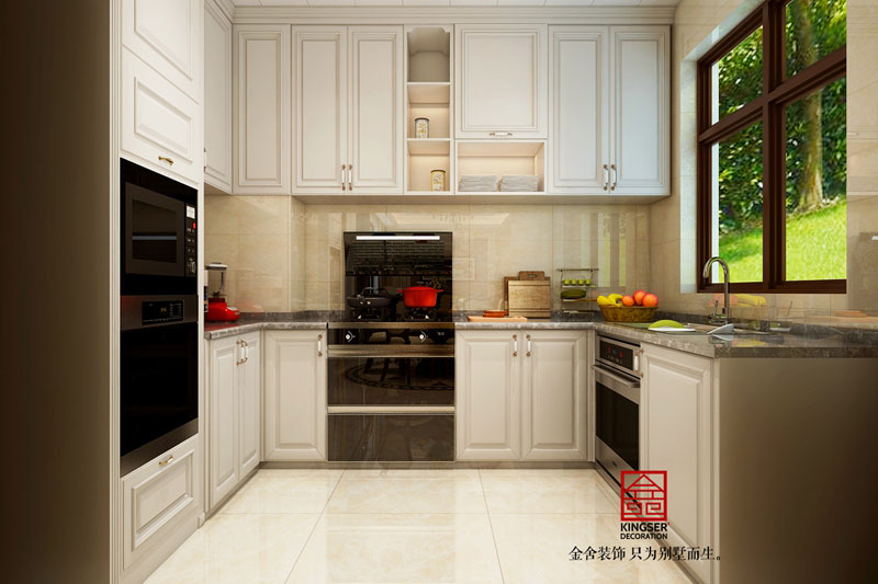 龍湖天宸原著-美式風(fēng)格-廚房效果圖