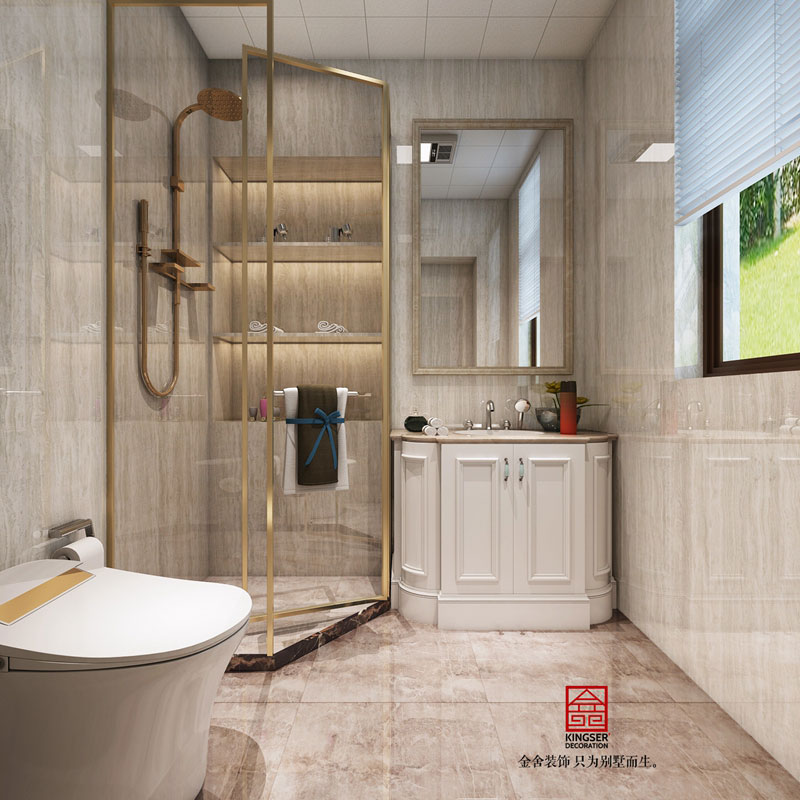 龍湖天宸原著-美式風(fēng)格-衛(wèi)生間效果圖