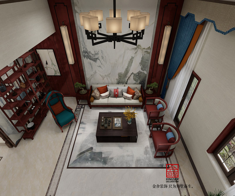 西山壹號(hào)-中式風(fēng)格-裝修效果圖