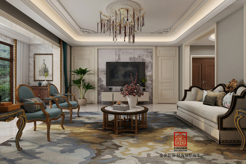 榮盛華府底躍裝修-新中式風(fēng)格-效果圖