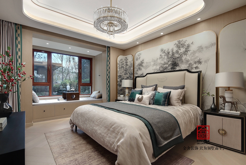 唐宮原著樣板間400平米中式風(fēng)格臥室裝修實(shí)景圖